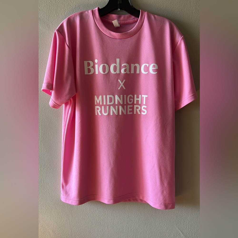 Biodance x Midnight Runners Pink Graphic Tee